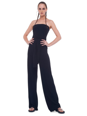 Ty Front Strapless Jumpsuit