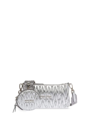 Miu Miu Shine Matelassé Shoulder Bag