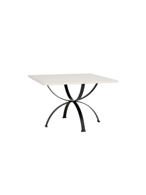 Sophia Square Dining Table In Raw Cotton Design By Redford House