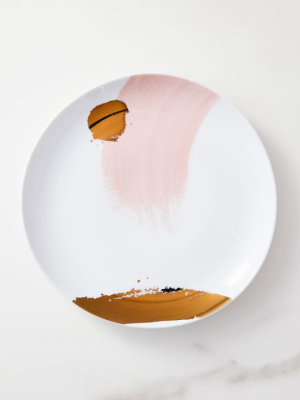 Gilded Brushstrokes Salad Plate