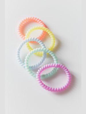 Slim Telephone Cord Hair Tie Set