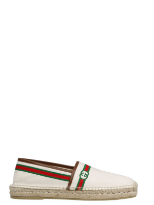 Gucci Logo Embroidered Espadrilles