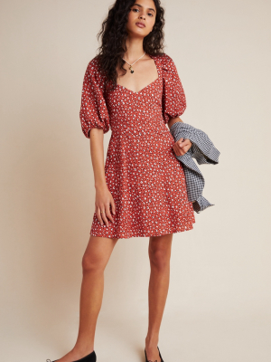 Malmo Puff-sleeved Mini Dress