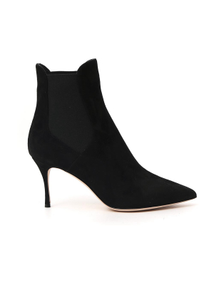 Sergio Rossi Pointed Toe Ankle Boots