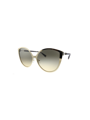 Fendi F Is Fendi Ff 0395/f/s J5g Womens Cat-eye Sunglasses Gold 60mm