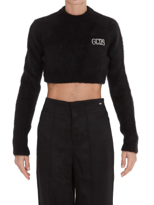 Gcds Embellished Logo Cropped Jumper