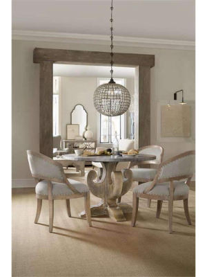 Boheme Ascension 48in Zinc Round Dining Table