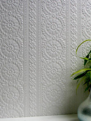 Townsend Paintable Anaglypta Wallpaper Design By Brewster Home Fashions