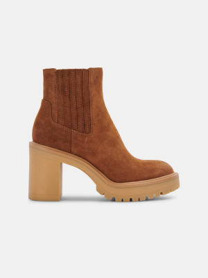 Caster H2o Booties Camel Suede