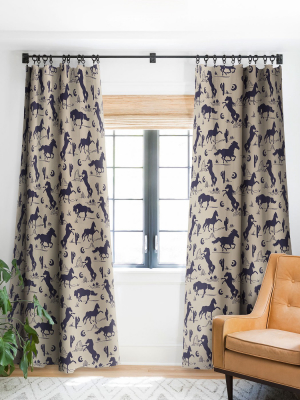 Marta Barragan Camarasa Western Landscape Single Panel Blackout Window Curtain By Deny Designs.