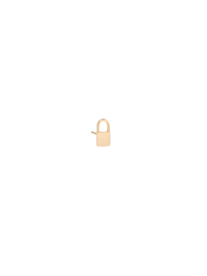 14k Midi Bitty Padlock Stud