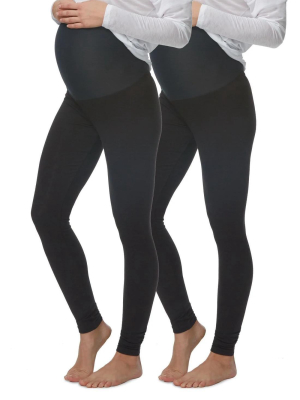 Velvety Soft Maternity Legging 2-pack