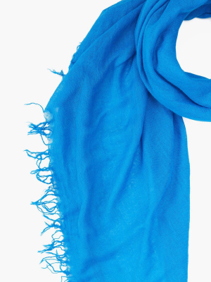 Indigo Bunting Cashmere And Silk Scarf