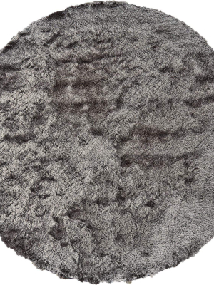 Feizy Indochine Plush Shag Rug - Available In 7 Sizes - Metallic Sheen Gray & Silver Mink