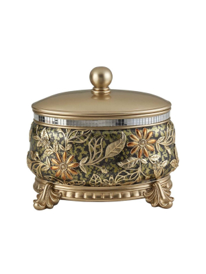 Ok Lighting 9"h Chrysanthemum Decorative Box