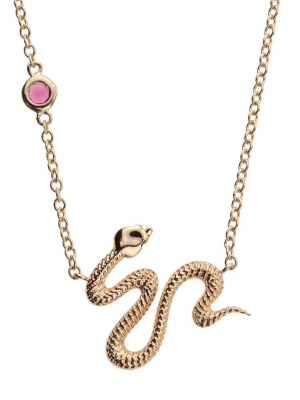 Protect Snake Pendant 10k Gold