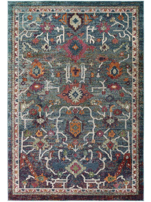 Topsfield Oriental Area Rug Multicolored