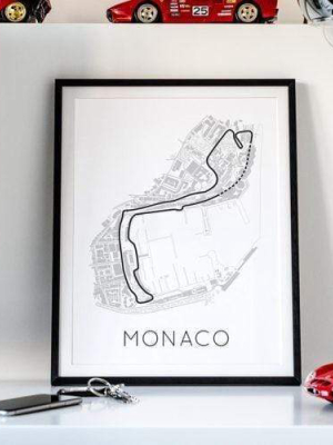 Circuit De Monaco Raceway Poster
