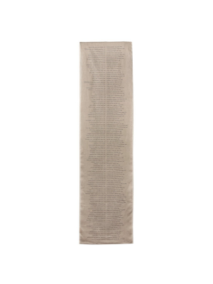 Oyster List Table Runner