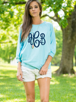 Slouchy Dolman Sky Blue Tunic