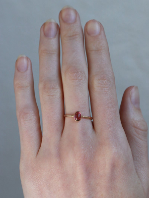 Garnet Cabochon Ring