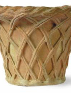 Lattice Pot Planter In Terracotta Finish