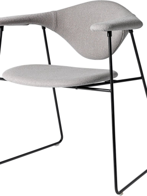 Masculo Dining Chair Upholstered - Sled Base