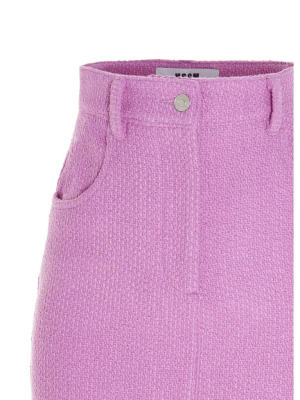 Msgm Tweed Mini Skirt