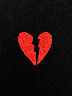 Broken Heart Embroidered Boys Tee