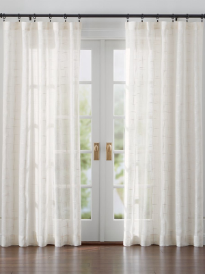 Briza Ivory Sheer Linen Curtains