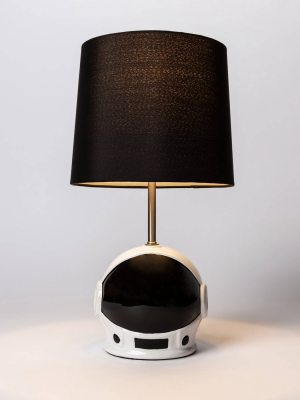 Helmet Visor Figural Table Lamp Black - Pillowfort™