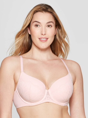 Women's Icon Full Coverage Lightly Lined Bra With Lace - Auden™