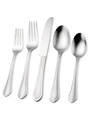 Hampton Forge Motif Frosted - 20 Piece Flatware Set, Service For 4