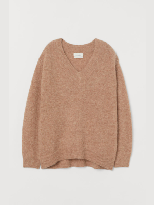 Knit Wool-blend Sweater