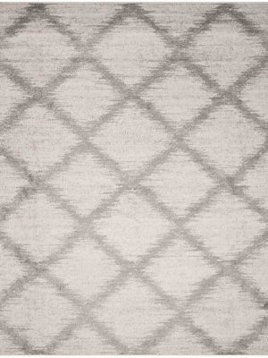 Adirondack Diamond Ivory/silver Area Rug