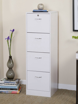 Wilson 4 Drawer Filing Cabinet White - Buylateral