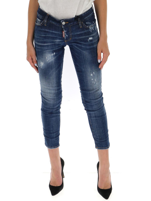 Dsquared2 Distressed Low Waisted Jeans