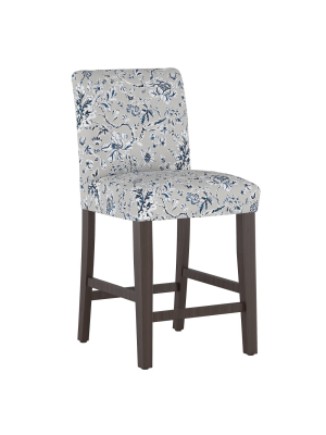 Counter Height Barstool Indian Blockprint Gray - Threshold™