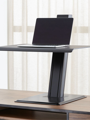 Humanscale ® Black Laptop Quickstand Eco Standing Desk Converter