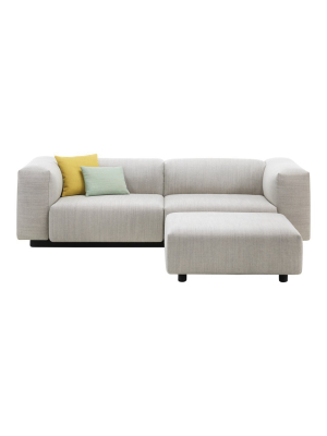 Soft Modular Two-seater Sofa Plus Ottoman