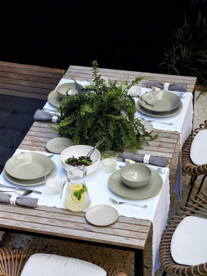 Costa Nova Friso 5 Piece Place Setting In Sage Green