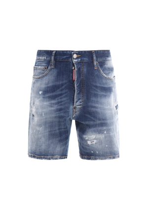 Dsquared2 Distressed Denim Shorts