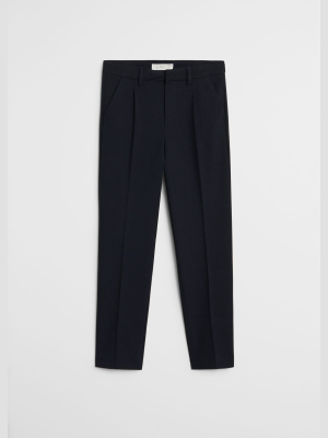 Micro Check Suit Pants