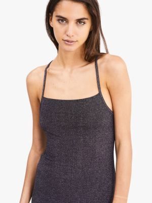 Shimmy Cross Back Slip Dress