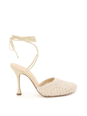 Magda Butrym Crochet Ankle Strapped Heels