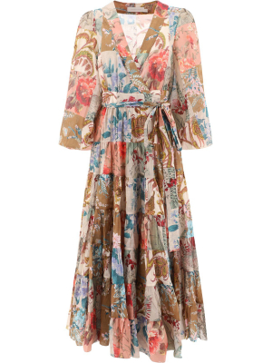 Zimmermann Cassia Wrap Midi Dress