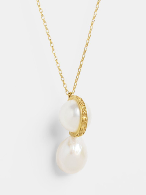 Double Pearls Pendant