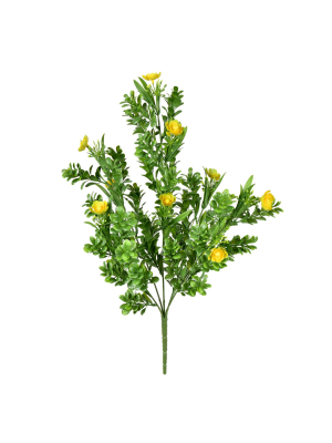 Vickerman 19.5" Uv Coated Yellow Small Rambling Bush.