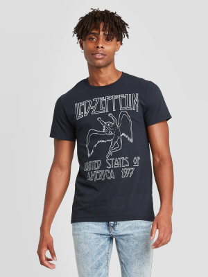 Men's Led Zeppelin Short Sleeve Graphic T-shirt - Black