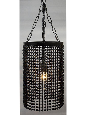 Noir Rideau Black Pendant